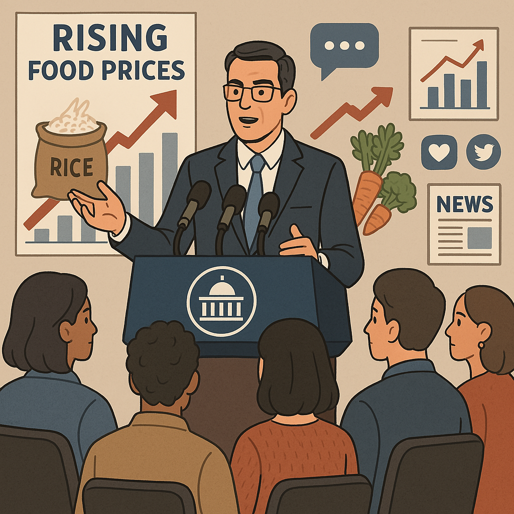 Strategi Komunikasi Krisis atas Lonjakan Harga Pangan dan Respons Pemerintah: Komunikasi risiko dalam kebijakan ekonomi dan persepsi publik.