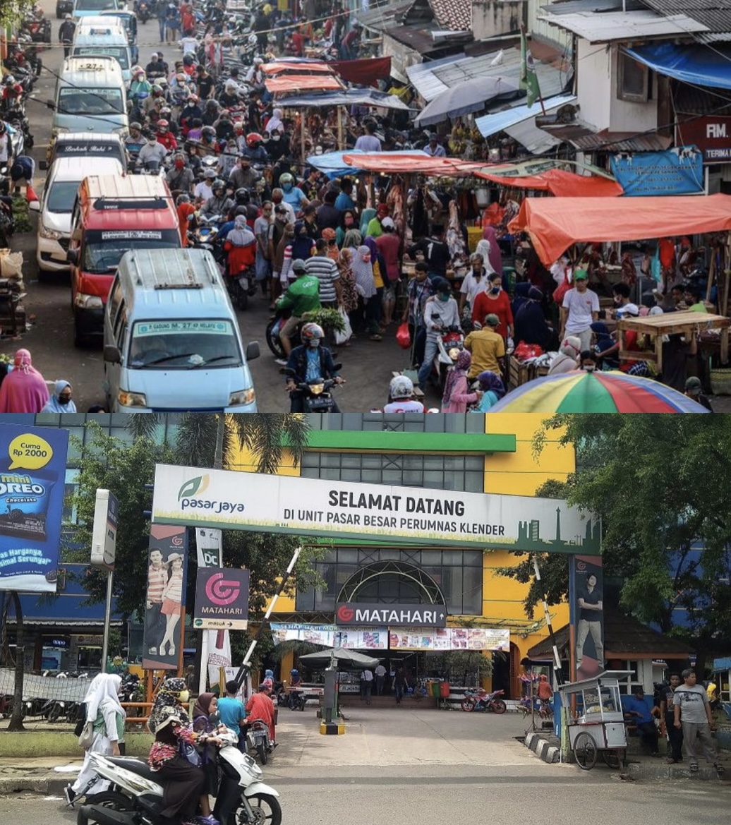 Aktivitas Jual Beli di Pasar Perumnas Klender, Jakarta Timur